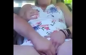 Hotassunicorn orgasms in car